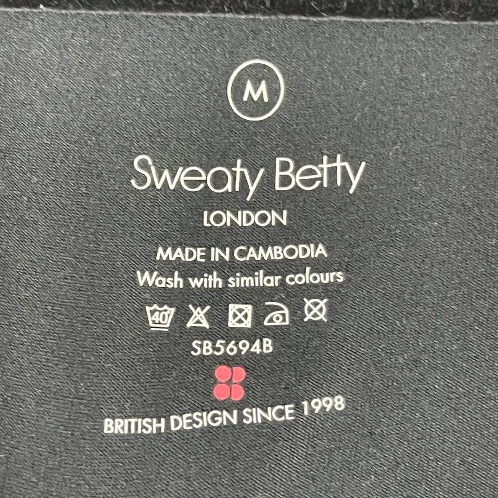 Sweaty Betty Gary Jumpsuit Size Medium Black Pockets Racerback Yoga Athletic Gym - Picture 9 of 15